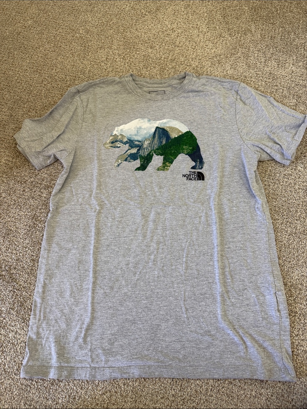 The North Face Men’s Heather Gray Bear Graphic Tee